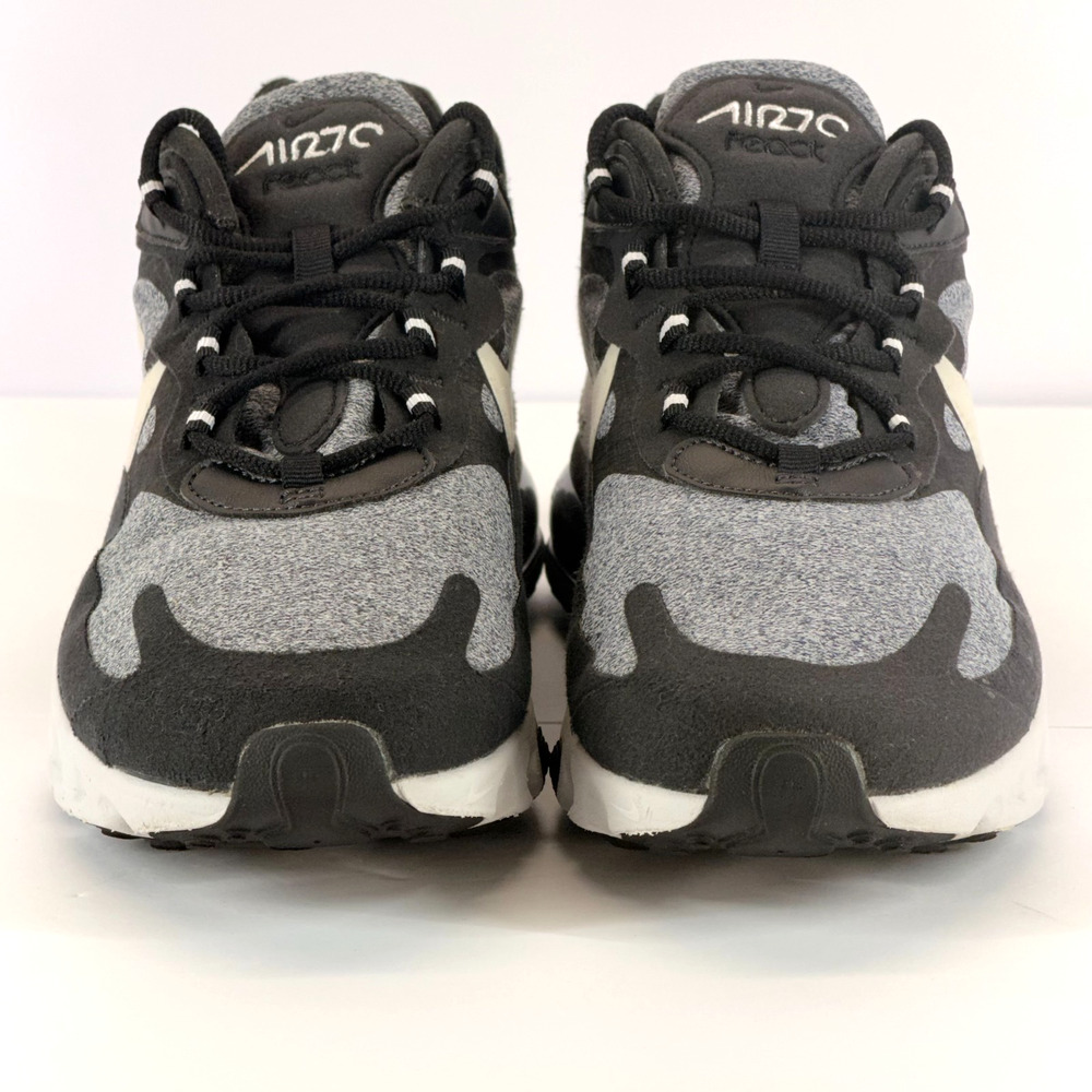 Nike Air Max 270 React Op-Art Men Size 8 Black Grey AO4971-001 Lace Up Running - Picture 8 of 10